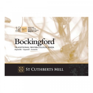 Бумага для акварели Bockingford Rough Pads White  300 g/m² 297x210mm (A4)  (склейка 12 листов)