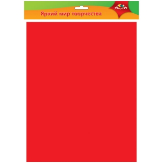 Фоамиран Апплика, 5 цветов, 5 листов, 0,7мм