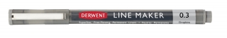 Набор капиллярных ручек Line Maker 3 штуки (графит) в картонной упаковке Derwent