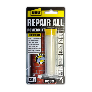 Эпоксидный двухкомпонентный клей Холодная сварка UHU Repair All Powerkit