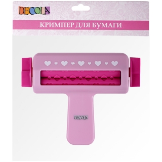 Кримпер для бумаги Decola "Сердца", блистер