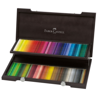 Карандаши цветные художественные Faber-Castell "Polychromos" 120 цветов, деревянная шкатулка