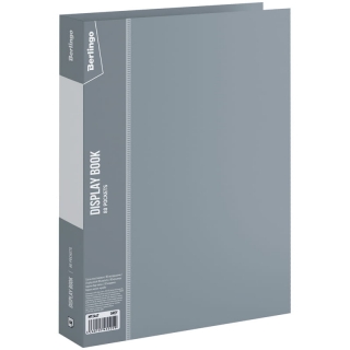 Папка с 80 вкладышами Berlingo "Standard", 30мм, 800мкм, серая