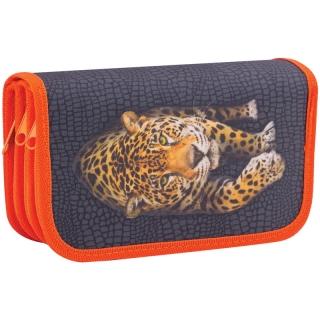 Пенал 3 отделения, 190*110 ArtSpace "Дикие кошки", ткань