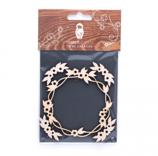 Набор деревянных заготовок Timberlicious для декорирования Flowers 3 10х16см