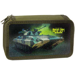 Пенал 3 отделения, 190*110 ArtSpace "Военная техника", ламинация