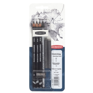 Набор чернографитных карандашей Sketching 4шт в блистере