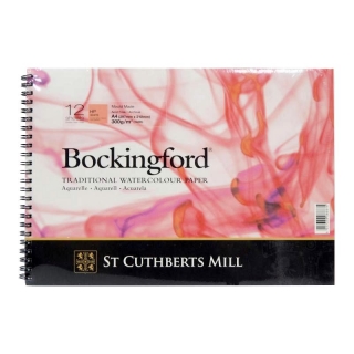 Блок акварельной бумаги Bockingford HP 300 г/м2, 21х29.7 см (А4), 12 листов, мелкое зерно