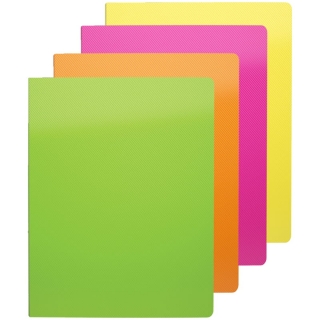 Папка с 40 вкладышами Erich Krause "Neon", 24мм, 500мкм, ассорти