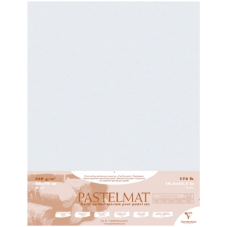 Бумага для пастели 5л. 500х700мм Clairefontaine "Pastelmat", 360г/м2, бархат, светло-серый