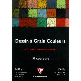 Набор художественной бумаги Еtival Сolor CLAIREFONTAINE, А4, 160г/м2, 20 л, 10 цветов