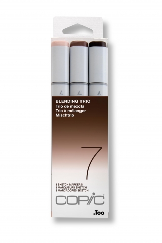 Набор маркеров Copic Sketch Blending Trio 7 3 штуки в пластиковой упаковке