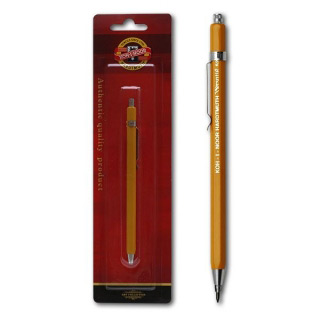 Цанговый механический карандаш Koh-I-Noor, диаметр грифеля 2мм, метал.корпус, блистер, 5201CN1004BL