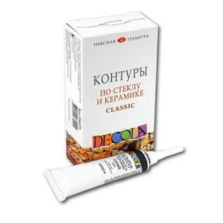 Набор акриловых контуров для росписи по стеклу Classic Decola НЕВСКАЯ ПАЛИТРА, 3 цв. по 18 мл