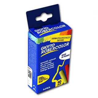 Мел цветной GIOTTO Robercolor FILA для меловых досок и асфальта, набор 10 шт.