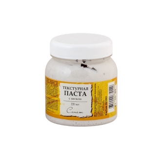 Текстурная паста с песком Сонет Невская Палитра, белая, 220 мл