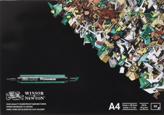 Альбом для маркеров Winsor&Newton 75г/кв.м A4 50листов