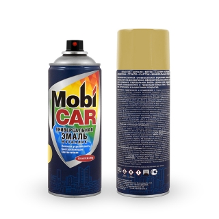 Аэрозольная эмаль универсальная MobiCAR, 520 мл, металлик