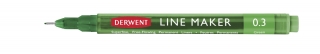Набор капиллярных ручек Derwent Line Maker 6 штук (0.3мм разноцветные) в картонной упаковке