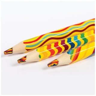 Карандаш с многоцветным грифелем Мульти-Пульти "Енот и радуга", утолщенный, заточенный