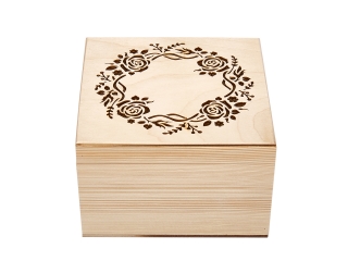 Заготовка Timberlicious для декорирования шкатулка вид 3 15х15см