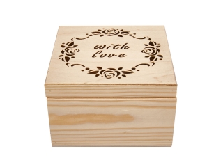 Заготовка Timberlicious для декорирования шкатулка вид 2 15х15см