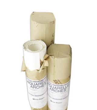 Бумага для акварели Arches 300г/кв.м (хлопок) 1.13*9.15м Сатин в рулоне