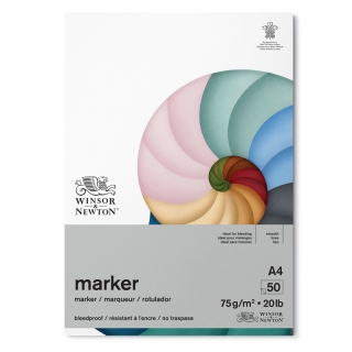 Бумага для маркеров Winsor&Newton, 50 л, А4, 75 г/кв.м