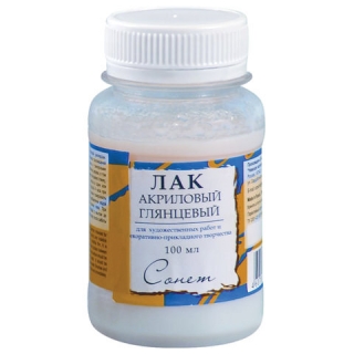 Лак акриловый глянцевый Сонет Невская Палитра, 100мл