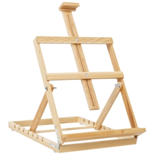 Мольберт настольный каркасный вертикальный Гамма "Студия", 33х40х46(68)см, бук