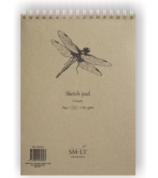 Скетчбук для графики SM-LT Art Authentic Cream 80г/м2 A4 100листов спираль по короткой стороне