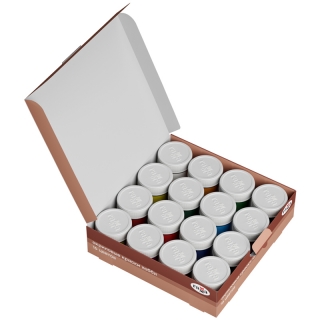 Краски акриловые декоративные Гамма "Хобби", 16 цветов, 20мл, картон. упак.