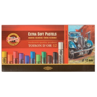 Пастель художественная Koh-I-Noor "Toison D'or Extra Soft 8552", набор 12 цветов