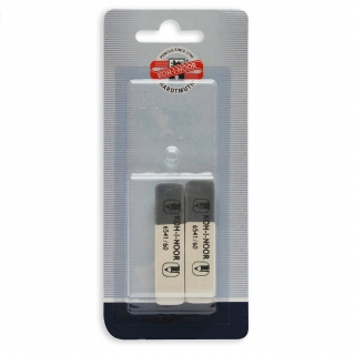 Универсальный ластик KOH-I-NOOR Sunpearl 6541/60 BL для графита, пастели, угля и чернил, упаковка 2 шт.