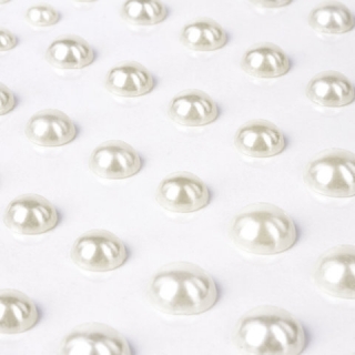 Стразы самоклеящиеся "Жемчуг" Остров Сокровищ, 6-12 мм, 80 шт., на подложке