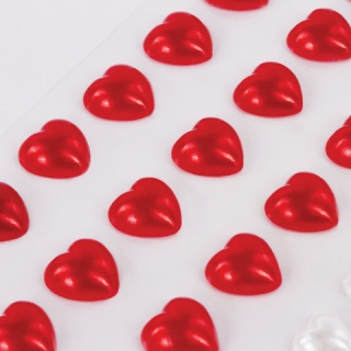 Стразы самоклеящиеся "Сердце" Остров Сокровищ, ассорти, 8-10 мм, 85 шт., на подложке