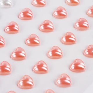 Стразы самоклеящиеся "Сердце" Остров Сокровищ, ассорти, 8-10 мм, 85 шт., на подложке