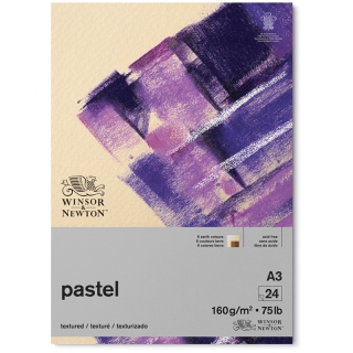 Альбом Winsor&Newton для пастели, карандаша, угля; А3, разноцветные листы - 24 листа (6 цв.х4 л.), коричневые оттенки