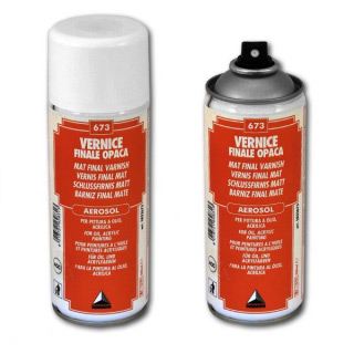 Лак покрывной матовый с УФ-фильтром MAIMERI для живописи, аэрозоль 400 мл