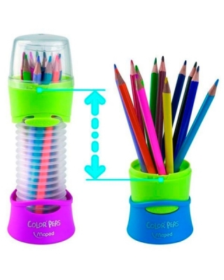 Карандаши цветные детские Color Peps Maped, 12 цветов, в подставке-тубусе