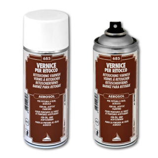 Лак ретушный с УФ-фильтром MAIMERI для живописи, аэрозоль, 400 мл