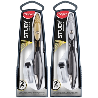 Циркуль Maped "Study" металлический, 120мм, + грифель, пластиковый футляр
