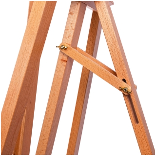 Мольберт напольный Лира с наклонной штангой Гамма "Студия", 65,5х85х164(225)см, бук