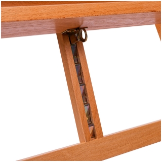 Мольберт напольный Лира с наклонной штангой Гамма "Студия", 65,5х85х164(225)см, бук