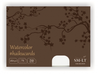 Набор открыток для акварели SM-LT Art Watercolor #haikucards 260г/м2 (содержит хлопок) 14.7х10.6 см 24 штуки