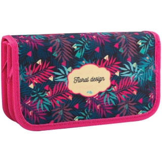 Пенал 2 отделения, 190*110 ArtSpace "Цветы", ткань