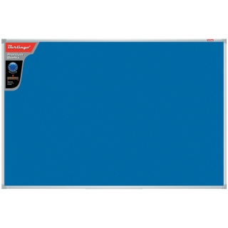 Доска фетровая Berlingo "Premium", 60*90см, синяя, алюминиевая рамка