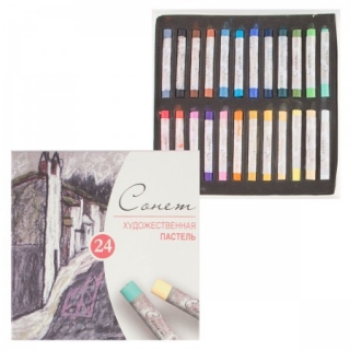 Набор сухой акварельной пастели Сонет Невская Палитра, 24 цвета