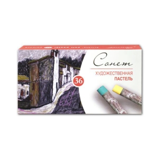 Набор мягкой художественной пастели Сонет Невская Палитра, 36 цветов