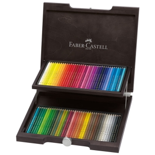 Карандаши цветные художественные Faber-Castell "Polychromos" 72 цвета, деревянная шкатулка